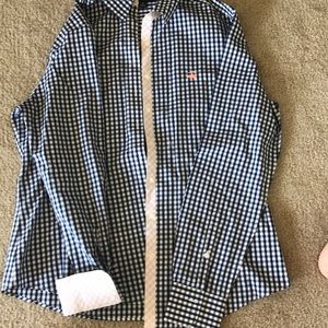 Navy Gingham Brooks Brothers Women’s Button Down